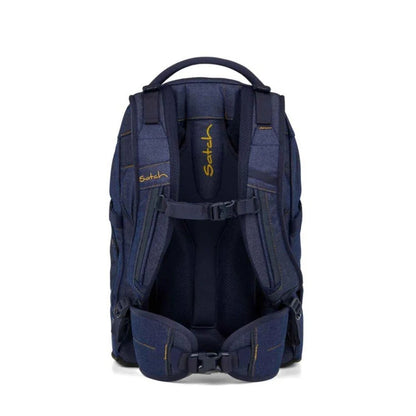 Satch PACK Schulrucksack Denim Blue Special Edition Set 3tlg.