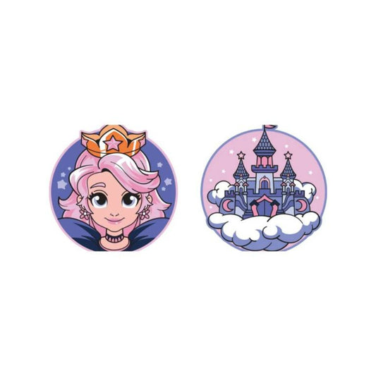 Schneider 2er Set Patches mit Klettfunktion Princess und Castle