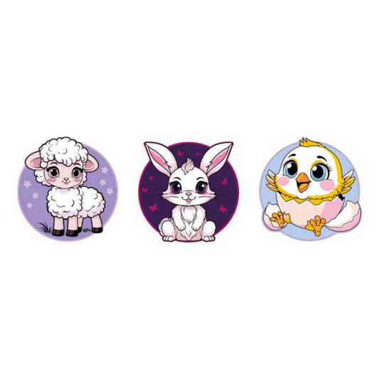 Schneider 3er Set Patches mit Klettfunktion Farmland