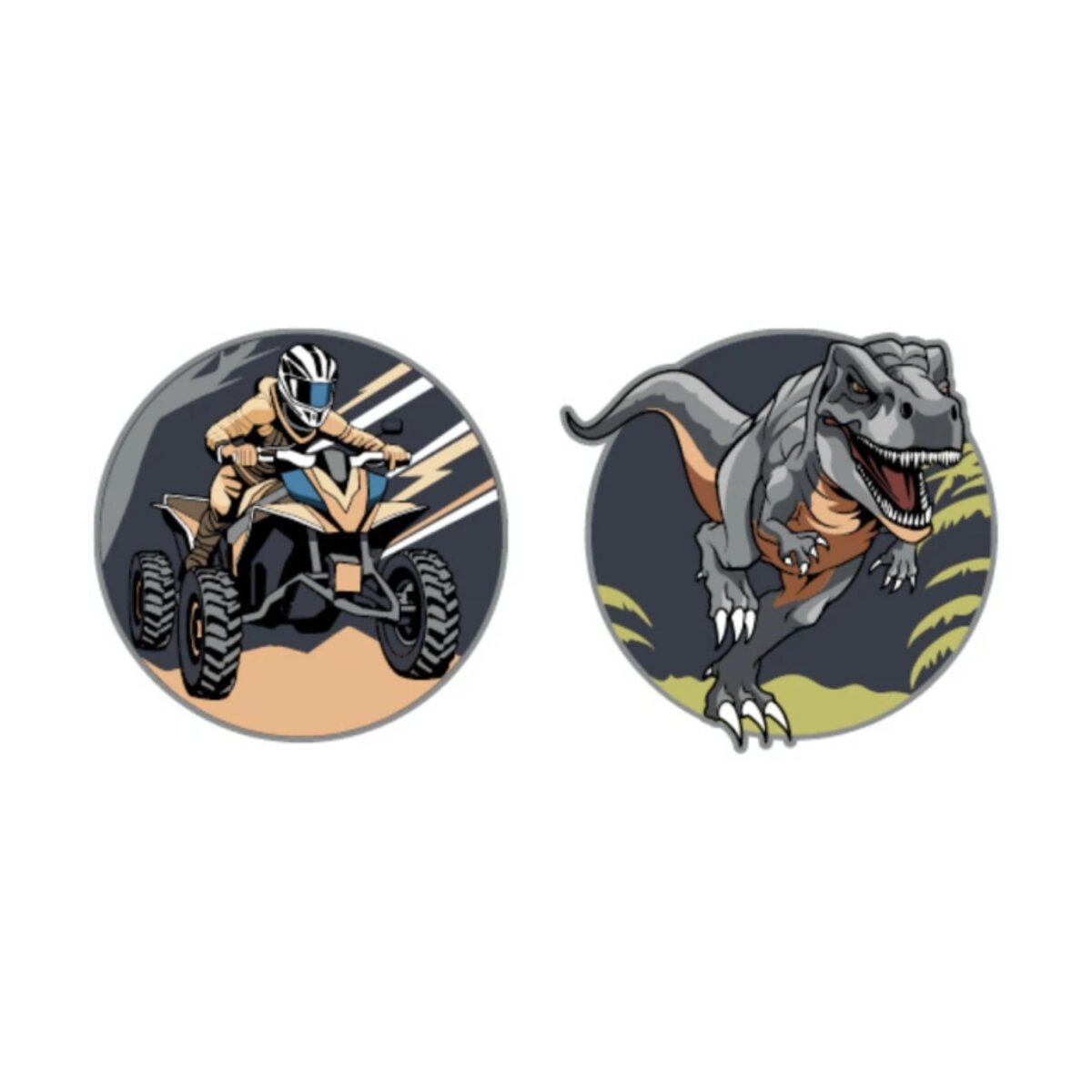 Schneider Patches mit Klettfunktion Quad Dino