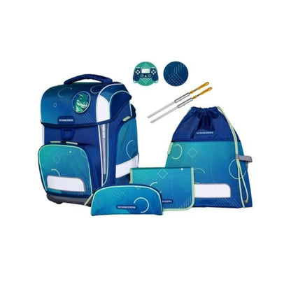 SCHNEIDERS Schulrucksack Set Ergolite 9tlg. Geo Motion