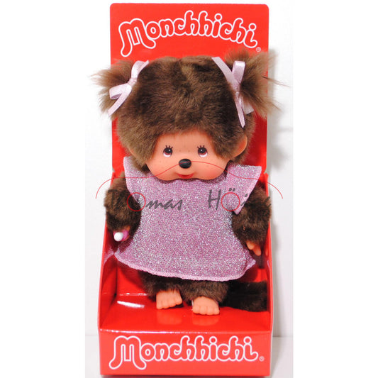 Sekiguchi Monchhichi Glitter Dress Pink Girl