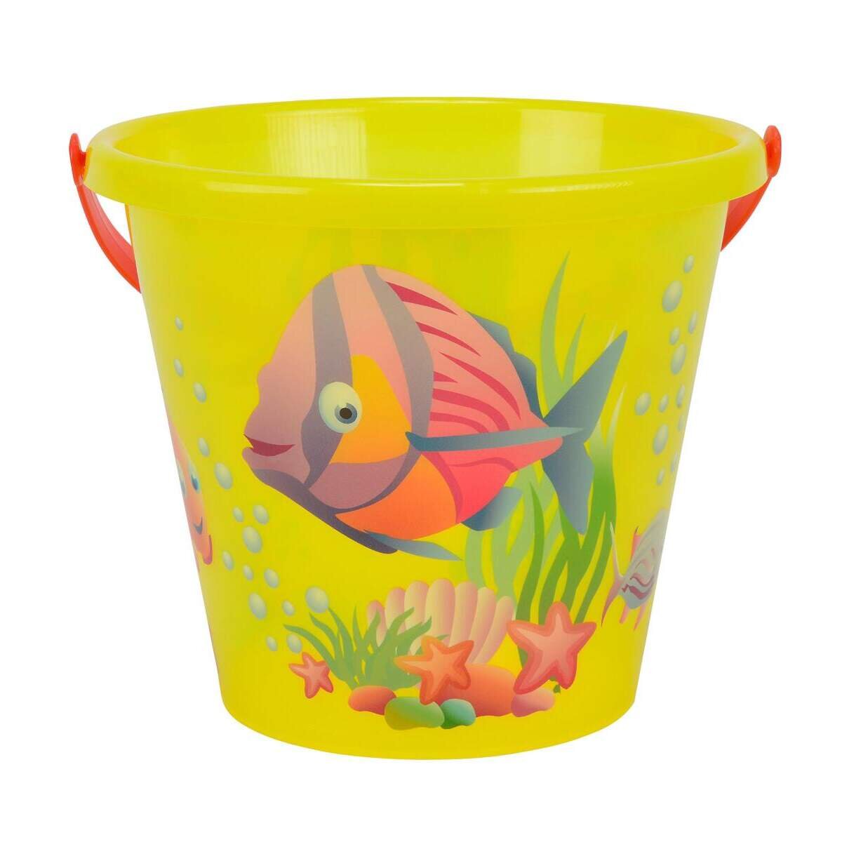 Simba Sandeimer mit Fischmotiv 20cm, transparent, farblich sortiert