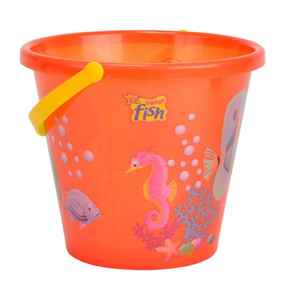 Simba Sandeimer mit Fischmotiv 20cm, transparent, farblich sortiert