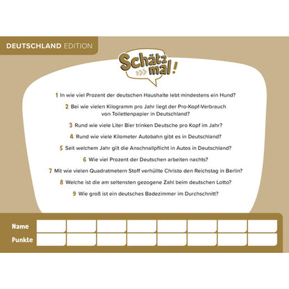 SMV Schätz mal! Deutschland Edition
