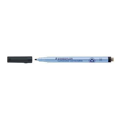 STAEDTLER® Lumocolor® correctable 305 Trocken abwischbarer Universalstift, schwarz, Linienbreite M