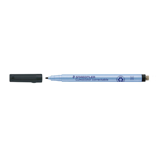 STAEDTLER® Lumocolor® correctable 305 Trocken abwischbarer Universalstift, schwarz, Linienbreite M