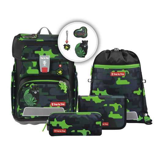 Step by Step CLOUD Schulranzen-Set "Black Cat Chiko", 5-teilig