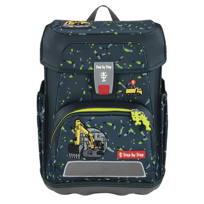 Step by Step CLOUD Schulranzen-Set "Bagger Rocco", 5-teilig