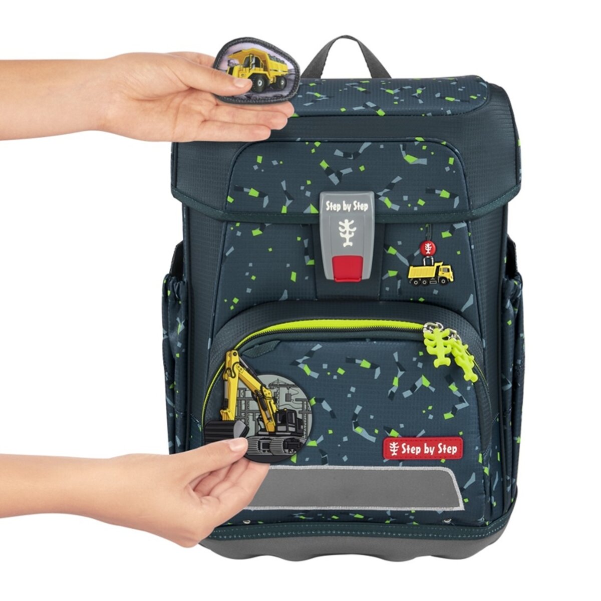 Step by Step CLOUD Schulranzen-Set "Bagger Rocco", 5-teilig
