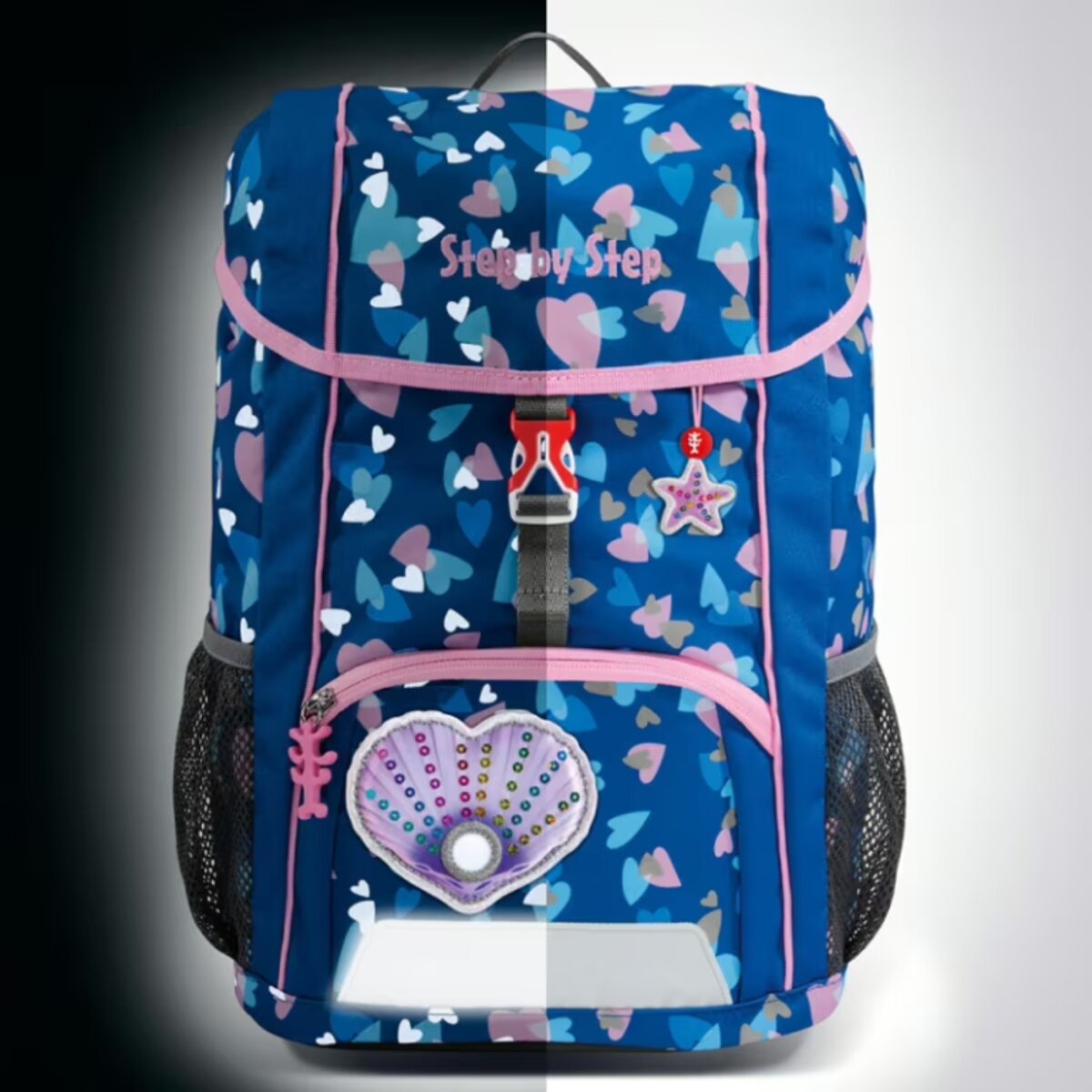 Step by Step KID REFLECT Rucksack-Set "Seashell Pearl", 3-teilig
