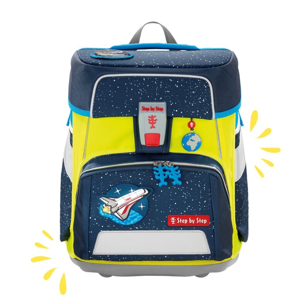 Step by Step Neon Pull-Over für die Schulranzenmodelle SPACE, CLOUD, GIANT, BASIS, Gelb