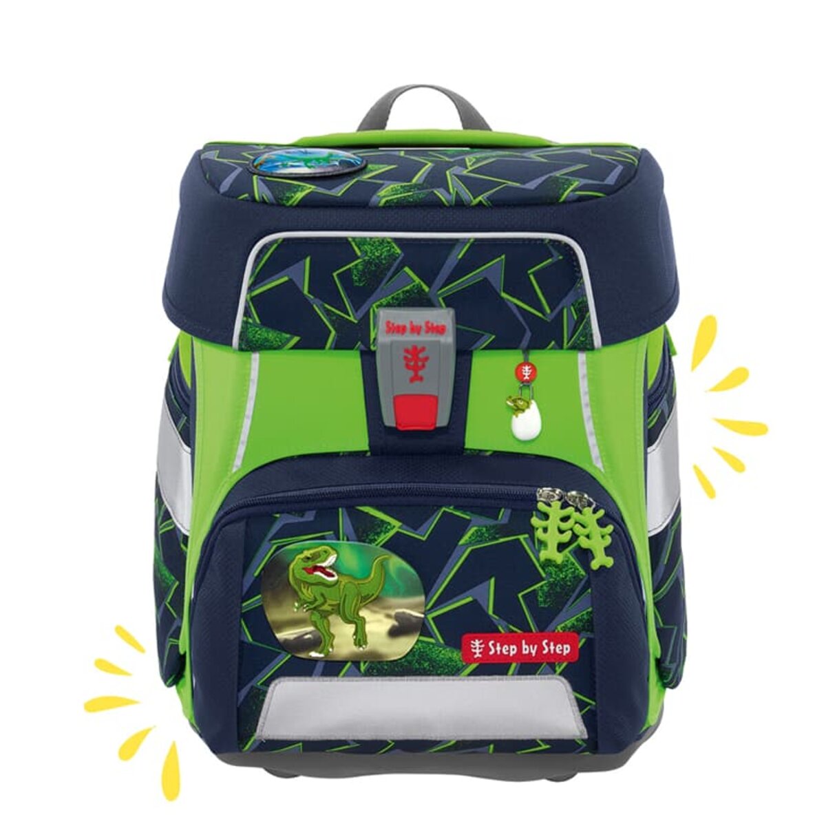 Step by Step Neon Pull-Over für die Schulranzenmodelle SPACE, CLOUD, GIANT, BASIS, Grün