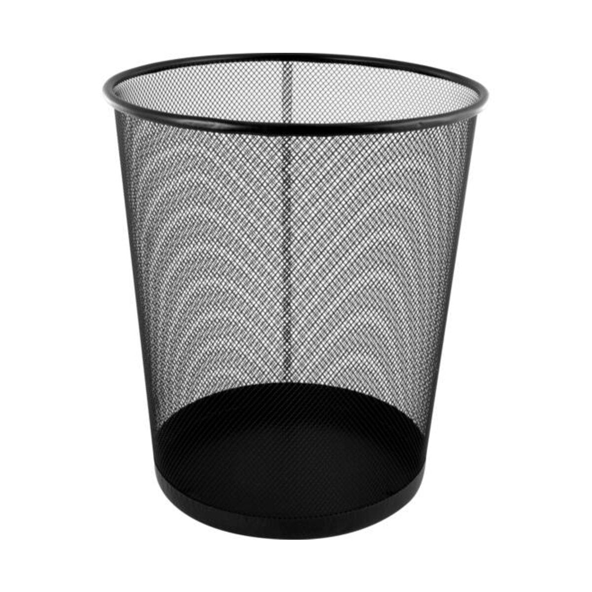 Stylex Papierkorb Metall 18 Liter schwarz oder silber, 1 Stück, 2-fach sortiert