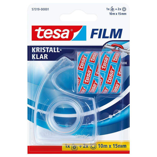tesa Handabroller Easy cut inkl. 2 Rollen tesafillm kristall-klar 10mx15mm