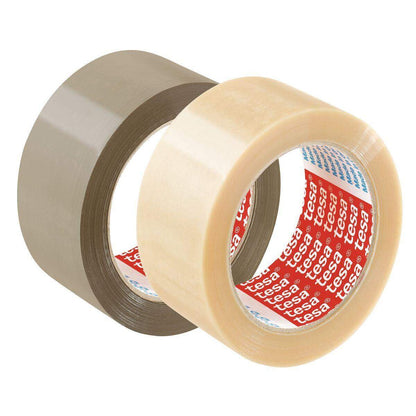 tesa Handabroller inkl. 2 Rollen tesa Pack PVC braun 66mx50mm