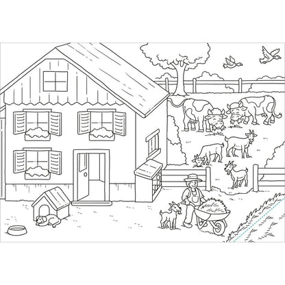 Tessloff Schnipp Schnapp Malbuch. Bauernhof. Was steckt dahinter?