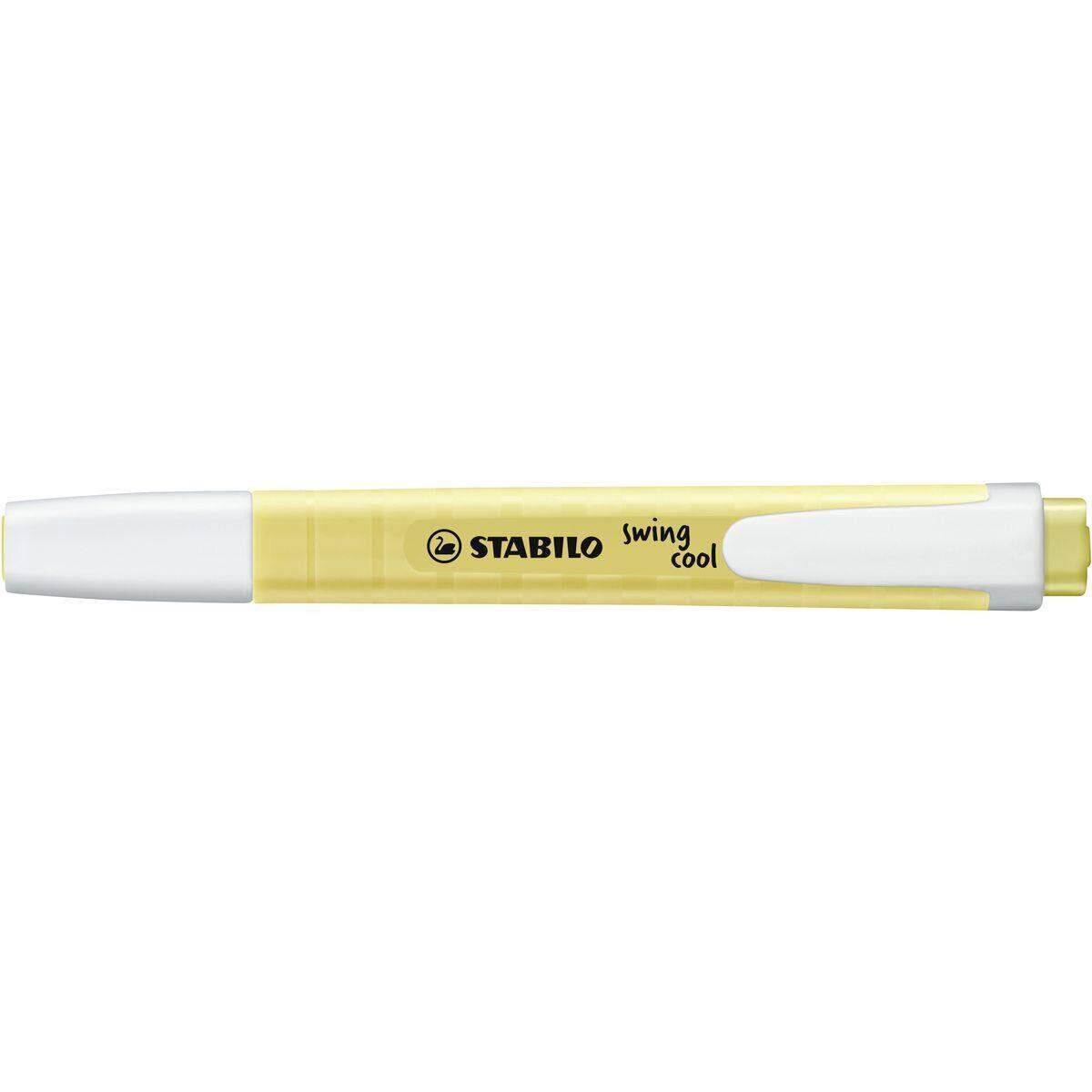 Textmarker - STABILO swing cool Pastel Edition - Einzelstift - pudriges Gelb