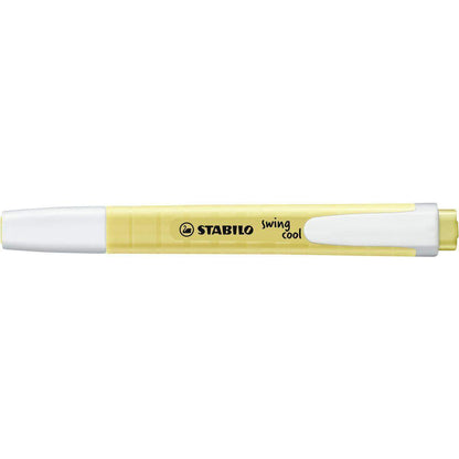 Textmarker - STABILO swing cool Pastel Edition - Einzelstift - pudriges Gelb