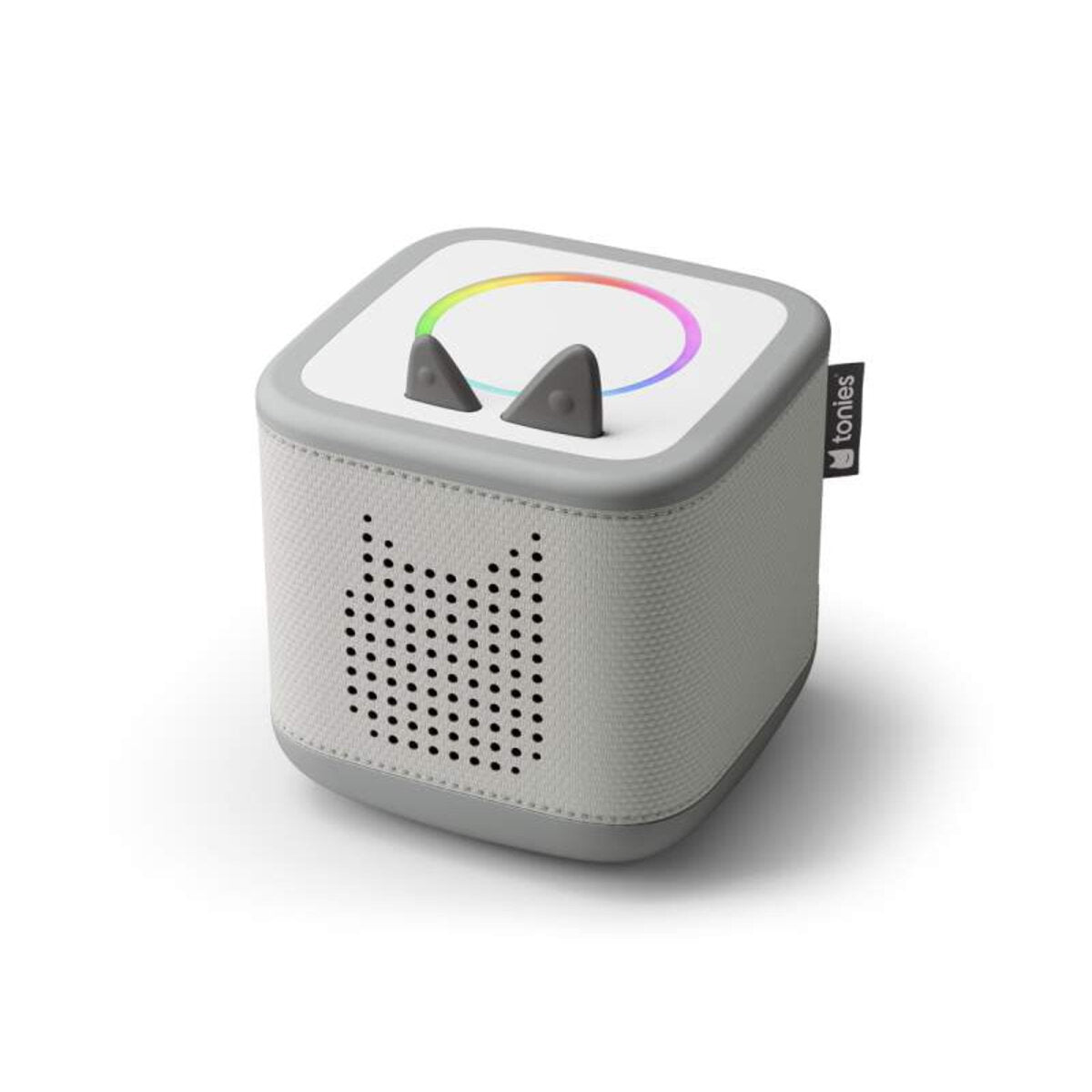 tonies® Toniebox 2 Mondgrau Play-Set Kreativ-Tonie Rot