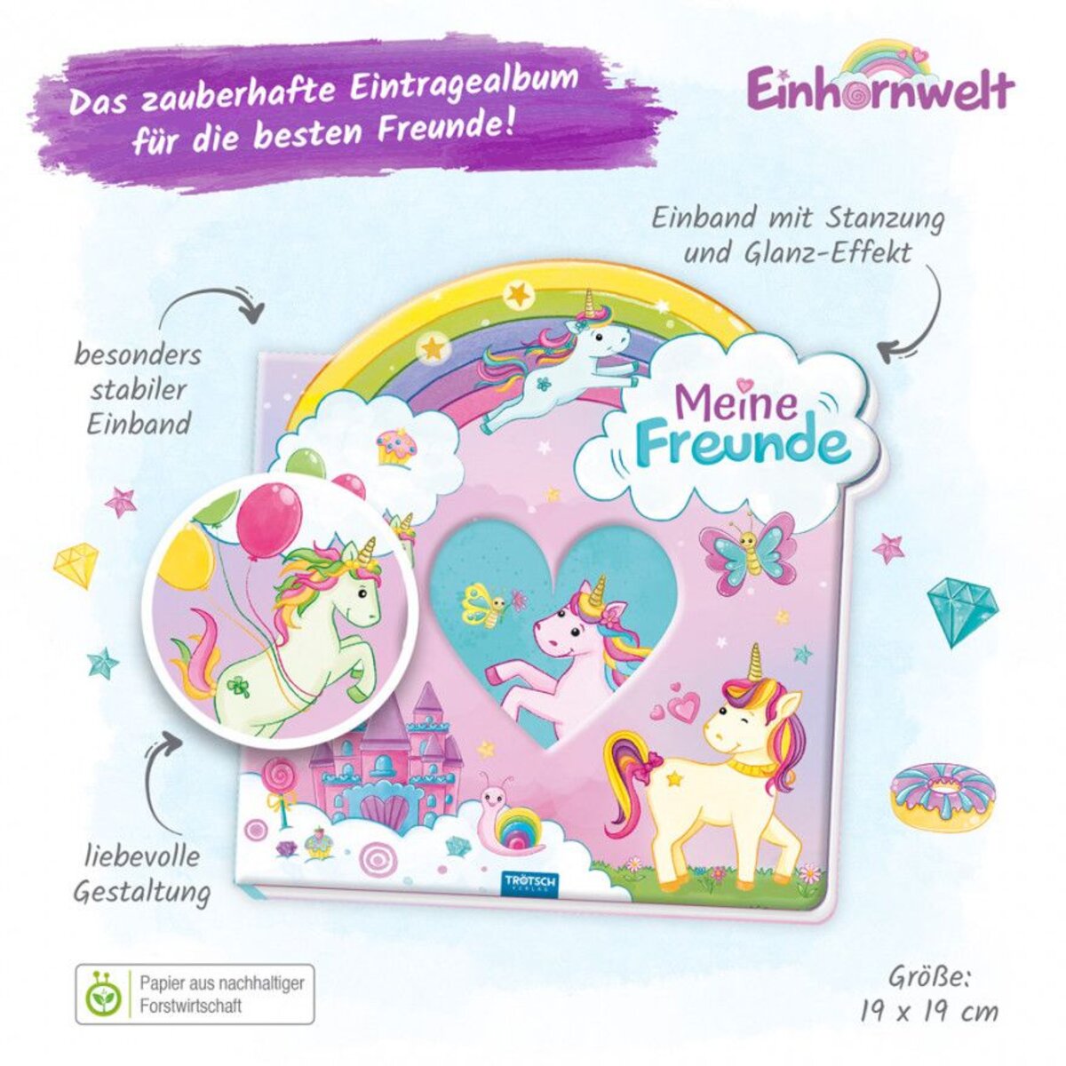 Trötsch Einhornwelt Kindergarten-Album