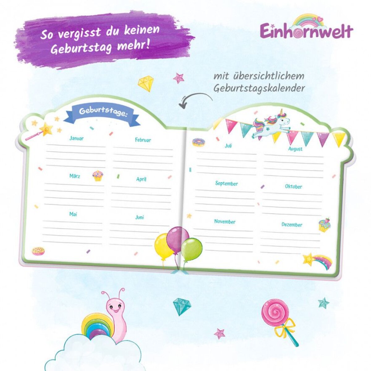 Trötsch Einhornwelt Kindergarten-Album