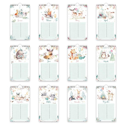 Trötsch Geburtstagskalender Waldfreunde, Jahresunabhängig