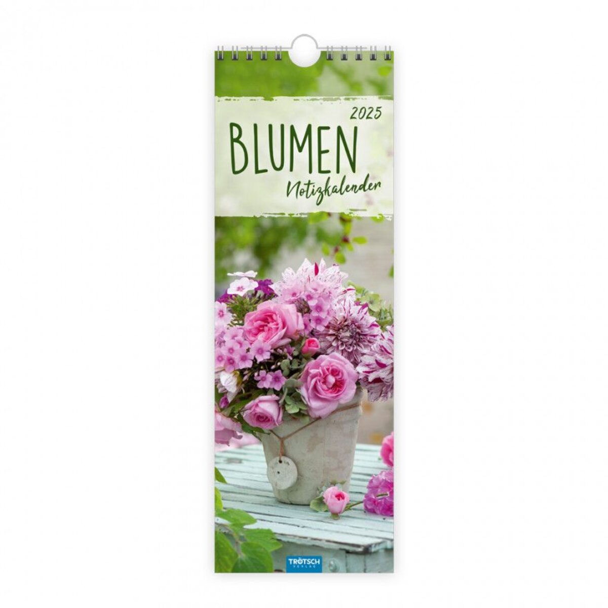 Trötsch Streifenkalender "Blumen" 2025