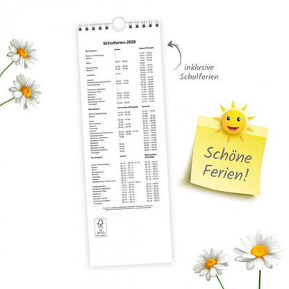 Trötsch Streifenkalender "Blumen" 2025