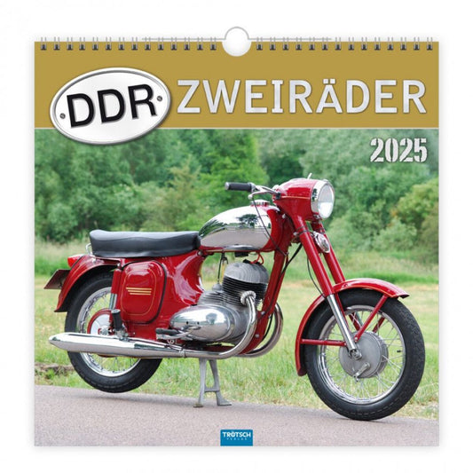 Trötsch Technikkalender "DDR-Zweiräder" 2025