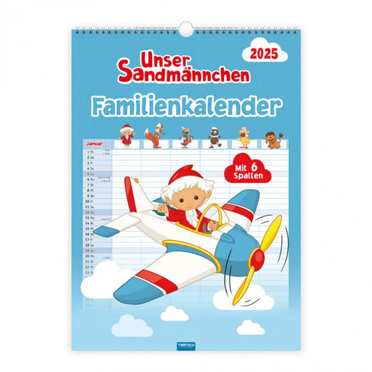 Trötsch Unser Sandmännchen XL-Familienkalender 2025