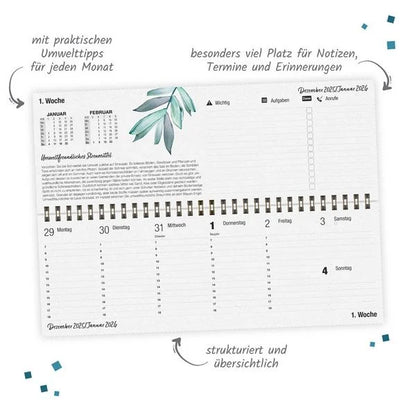 Trötsch Wochentischkalender Natur 2026