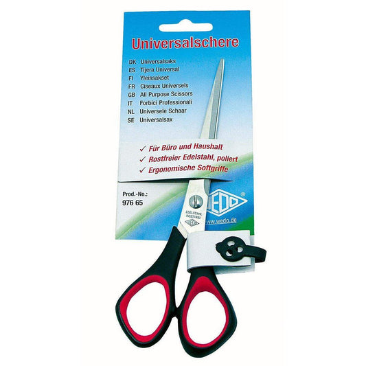 WEDO® 97665 Edelstahlschere Softgriff, 16cm, rot