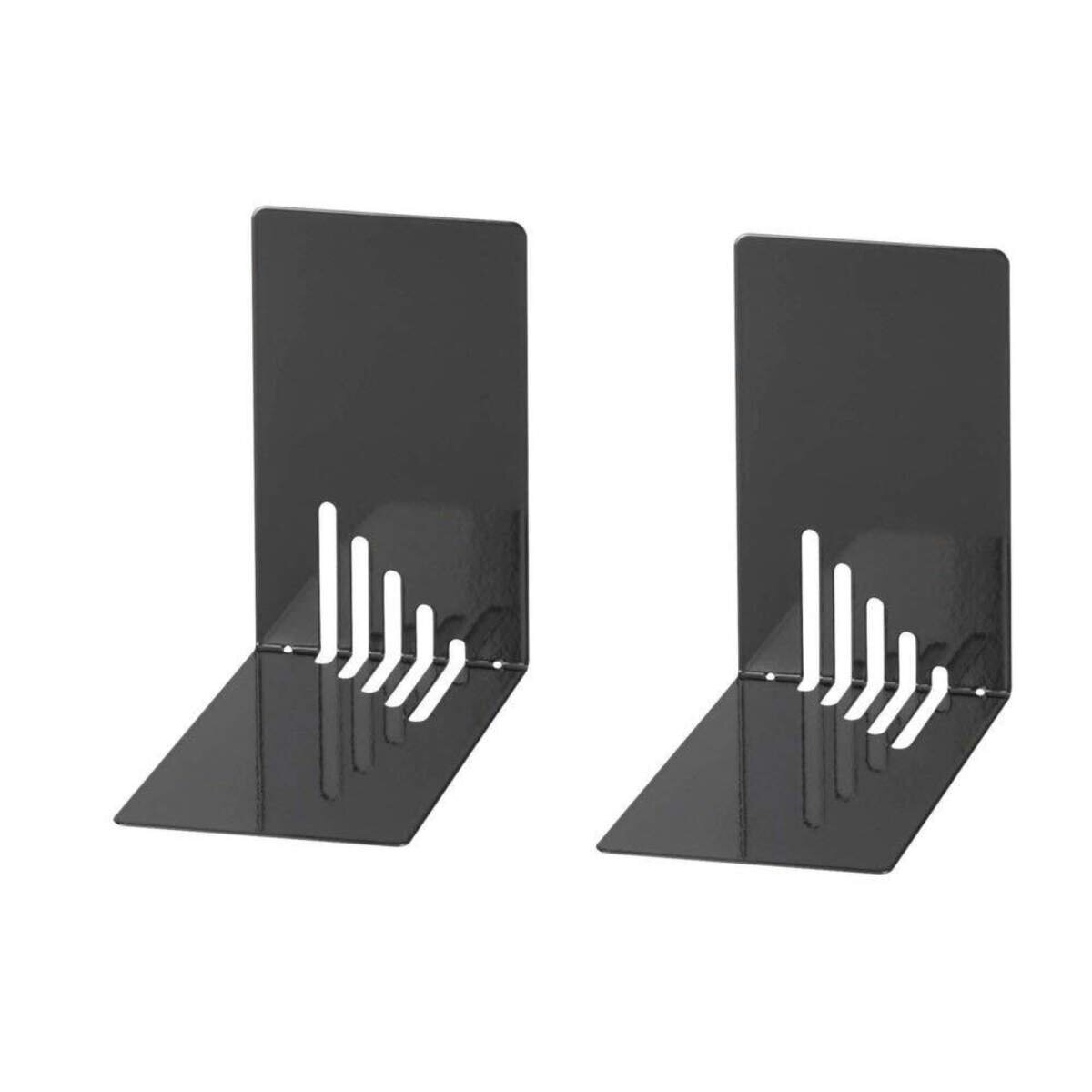 WEDO® Buchstützen Metall 2 Stück, schwarz
