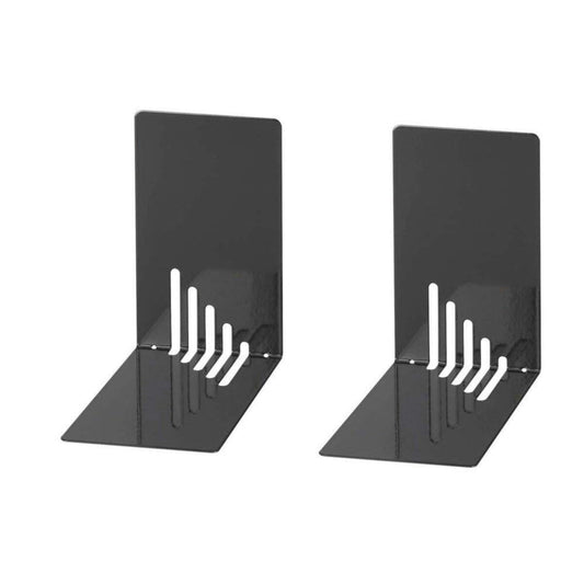 WEDO® Buchstützen Metall 2 Stück, schwarz