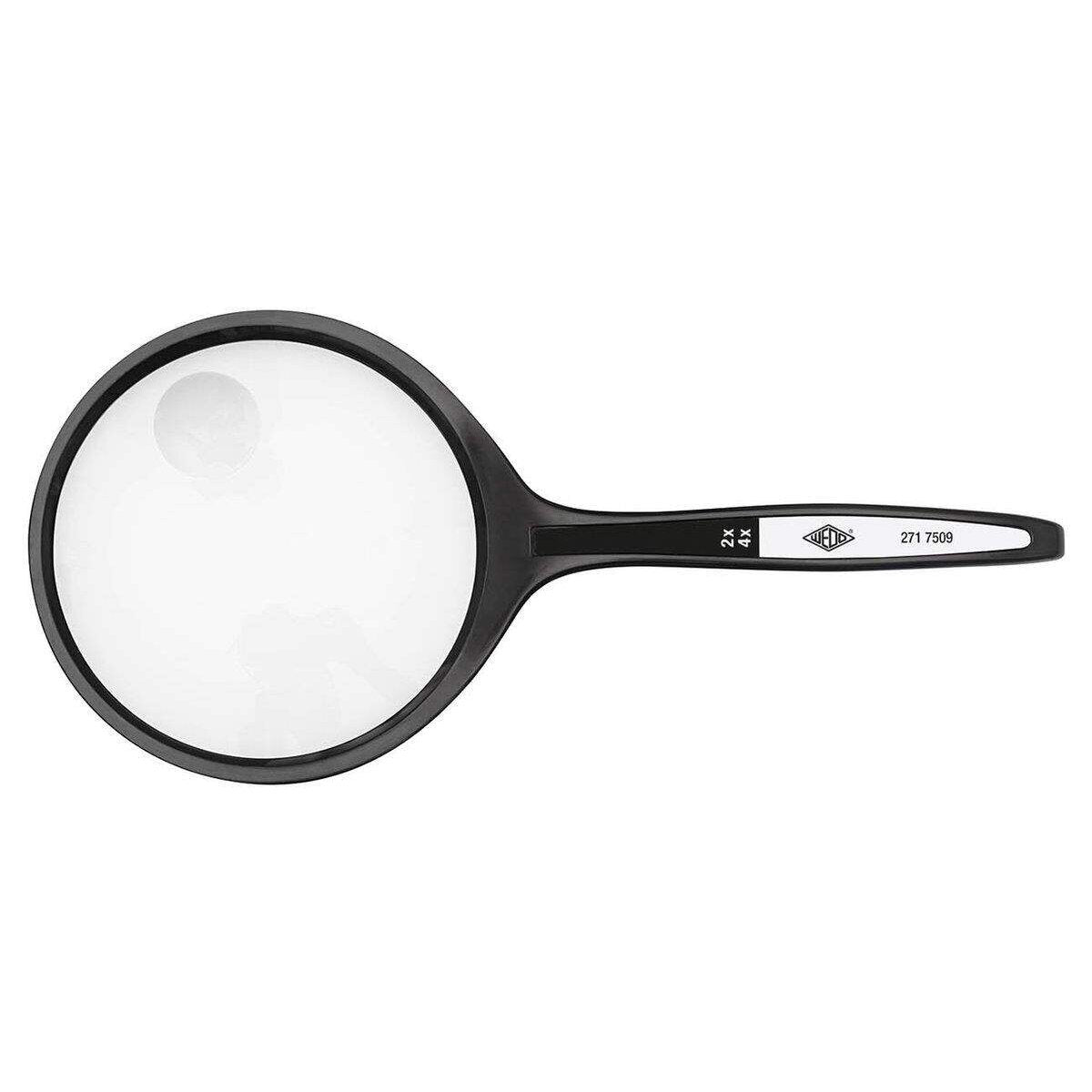 WEDO® Lupe rund Ø 74,5 mm Vergößerung 2 + 4 fach