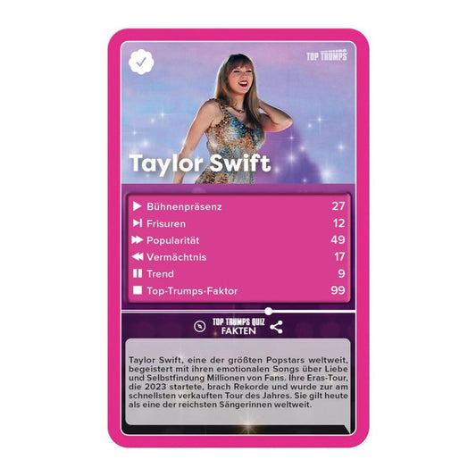 Winning Moves Top Trumps Specials Popstars