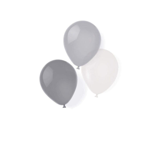 amscan 8 Latexballons Silver Dream