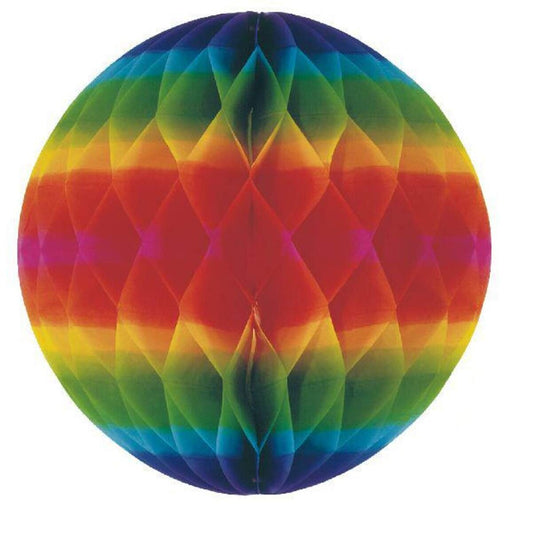 amscan Riesen-Wabenball Regenbogen, 60cm