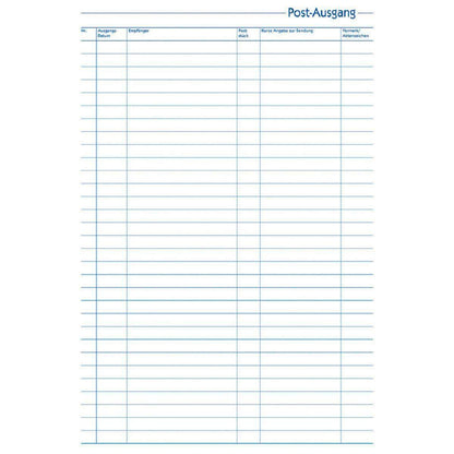 Avery Zweckform 931 Post-Ein-/Ausgangsbuch, A4, 50 Blatt