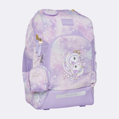 Beckmann Schulrucksack-Set Active Air FLX , Unicorn Princess Purple, 6-teilig