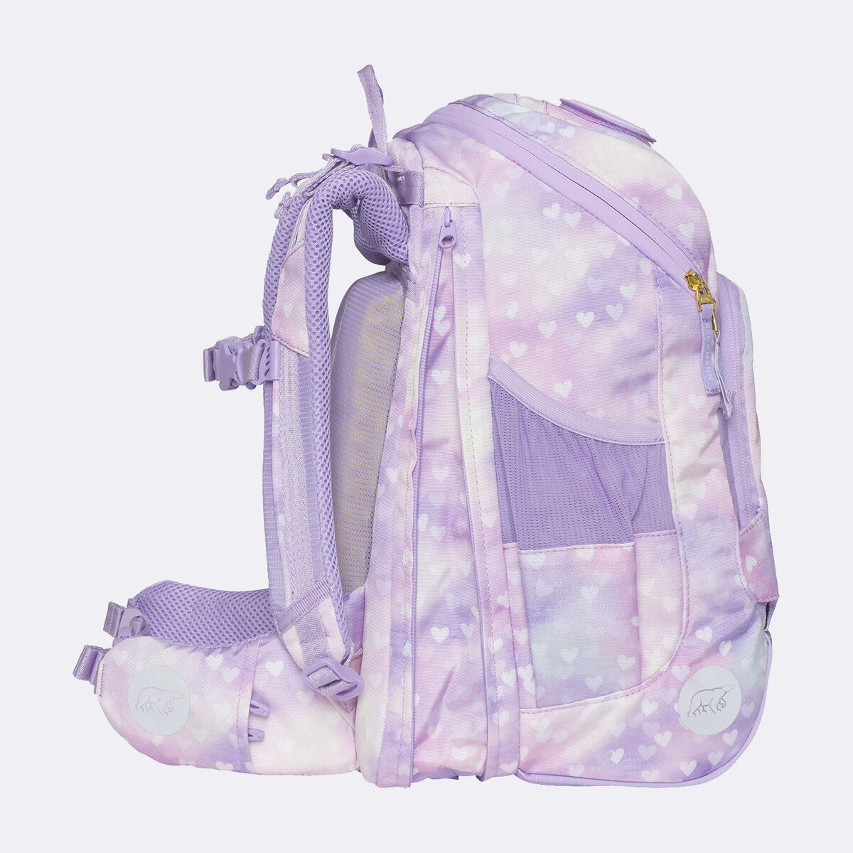 Beckmann Schulrucksack-Set Active Air FLX , Unicorn Princess Purple, 6-teilig