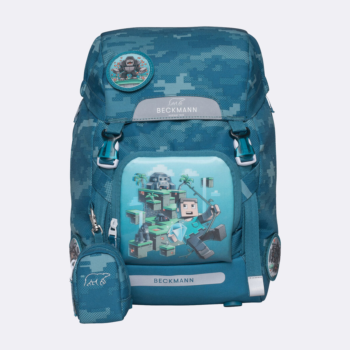 Beckmann Schulrucksack-Set Classic Jungle Game, 6-teilig