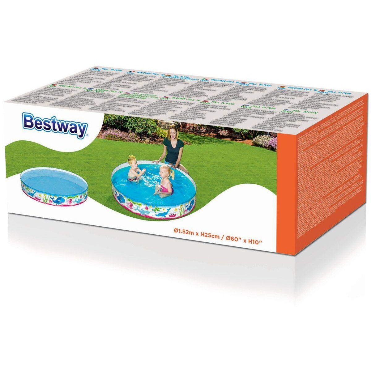 Bestway Fill'N Fun Planschbecken "Unterwasserwelt" 152 x 25 cm