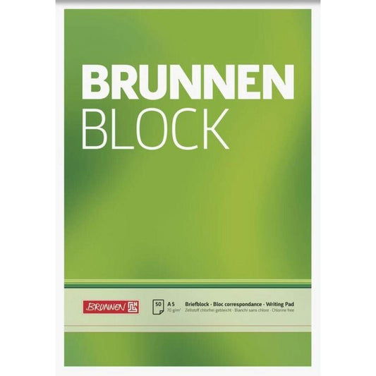 BRUNNEN Block A5 70g/qm blanko