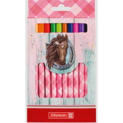 BRUNNEN Dicke Buntstifte Ponylove 12 Stück