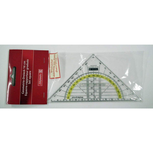 BRUNNEN Geo-Dreieck, 16 cm, bruchsicher