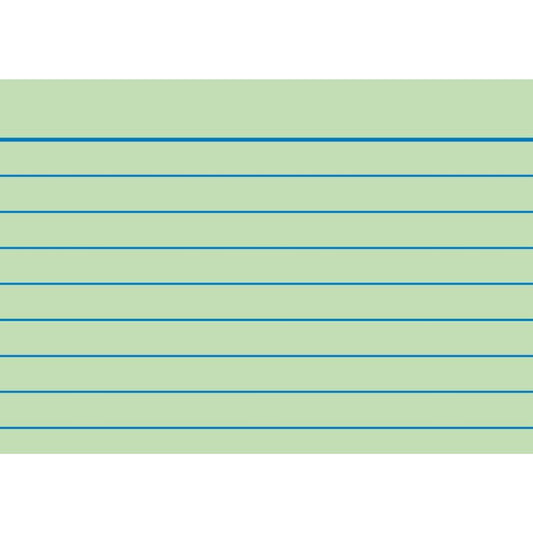 BRUNNEN Karteikarte, A8, liniert, 100 Stück, grün