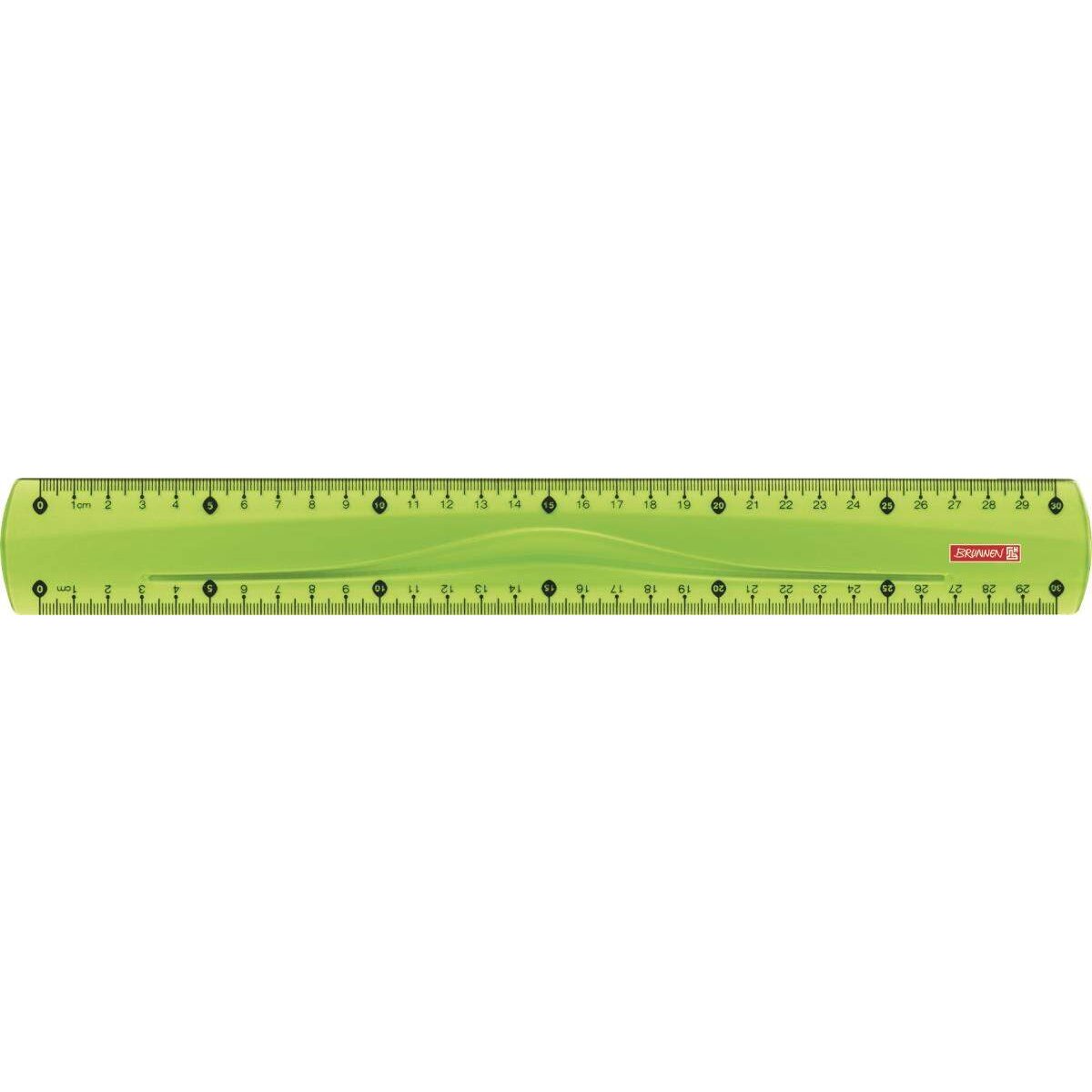 BRUNNEN Lineal Colour Code, kiwi, 30cm