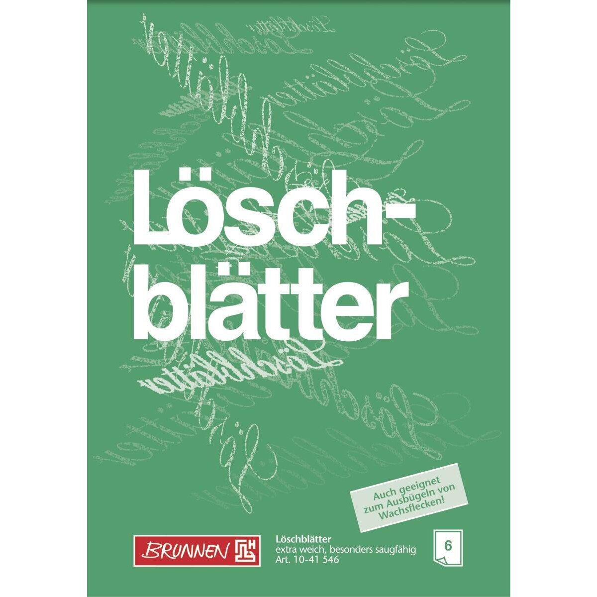 BRUNNEN Löschblattblock, 135g/m², A4, 6 Blatt